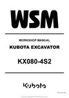 2024 Kubota KX080-4S2 Excavator Workshop Service Manual (RY911-27747) PDF Download