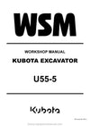 2024 Kubota U55-5 Excavator Workshop Manual (RY911-28117) PDF Download
