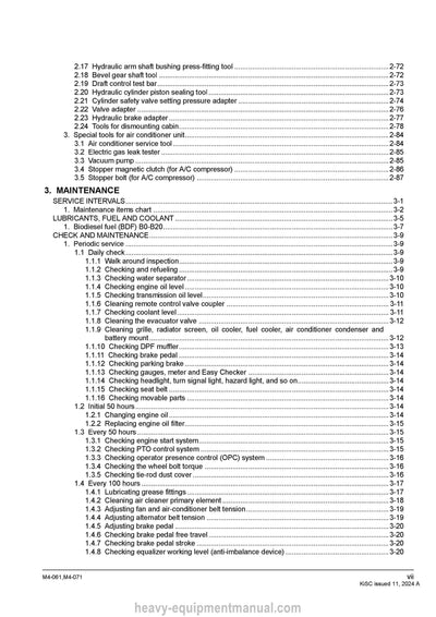 Kubota M4-061 M4-071 Tractor Workshop Service Manual PDF Download
