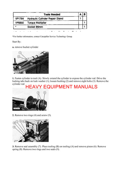 DOWNLOAD CATERPILLAR 212 EXCAVATOR SERVICE REPAIR MANUAL 5DC