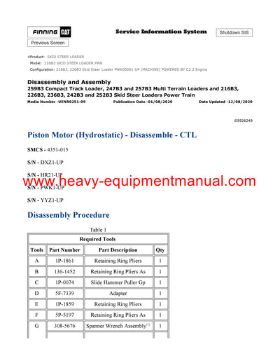 DOWNLOAD CATERPILLAR 216B3 SKID STEER LOADER SERVICE REPAIR MANUAL PWK