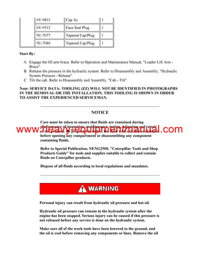 DOWNLOAD CATERPILLAR 236B SKID STEER LOADER SERVICE REPAIR MANUAL HEN