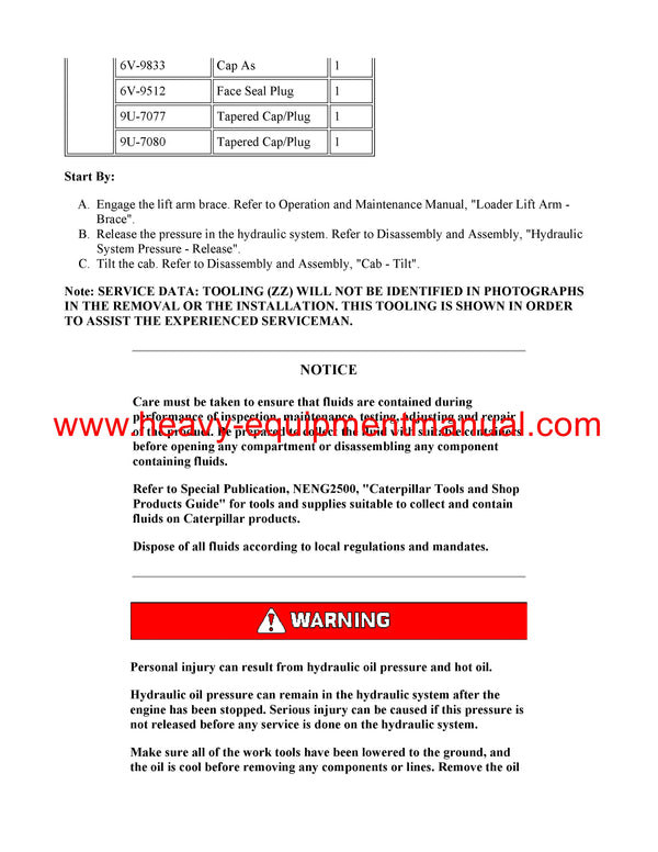 DOWNLOAD CATERPILLAR 236B SKID STEER LOADER SERVICE REPAIR MANUAL HEN