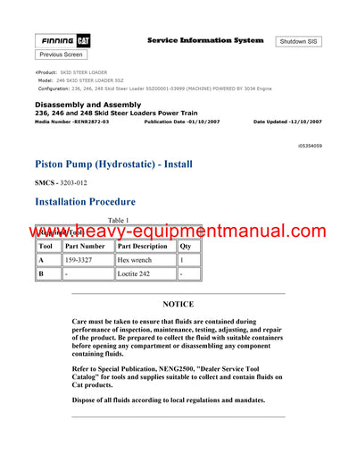 DOWNLOAD CATERPILLAR 246 SKID STEER LOADER SERVICE REPAIR MANUAL 5SZ