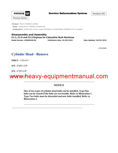 DOWNLOAD CATERPILLAR 247B3 MULTI TERRAIN LOADER SERVICE REPAIR MANUAL ESL