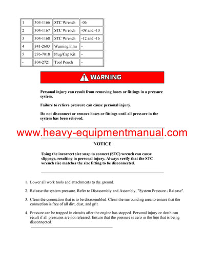 DOWNLOAD CATERPILLAR 267B MULTI TERRAIN LOADER SERVICE REPAIR MANUAL CYC
