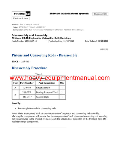 DOWNLOAD CATERPILLAR 277D MULTI TERRAIN LOADER SERVICE REPAIR MANUAL MLT