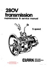 Clark 280V Transmission maintenance & service manual - PDF Download