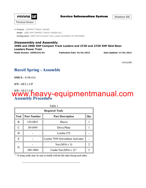 DOWNLOAD CATERPILLAR 299D XHP COMPACT TRACK LOADER SERVICE REPAIR MANUAL NLC