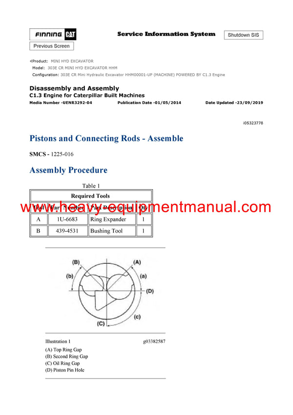DOWNLOAD CATERPILLAR 303E CR MINI HYD EXCAVATOR SERVICE REPAIR MANUAL HHM