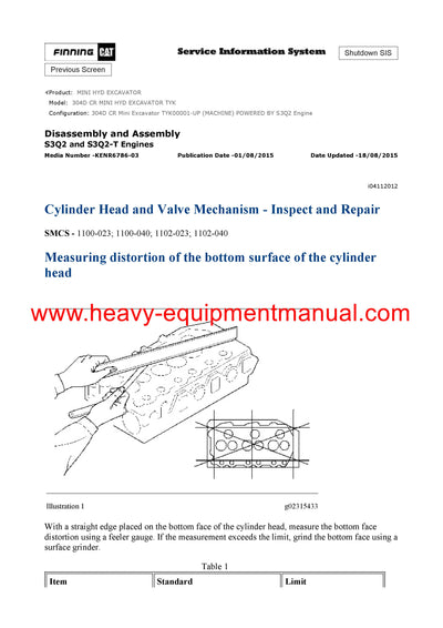 DOWNLOAD CATERPILLAR 304D CR MINI HYD EXCAVATOR FULL COMPLETE SERVICE REPAIR MANUAL TYK