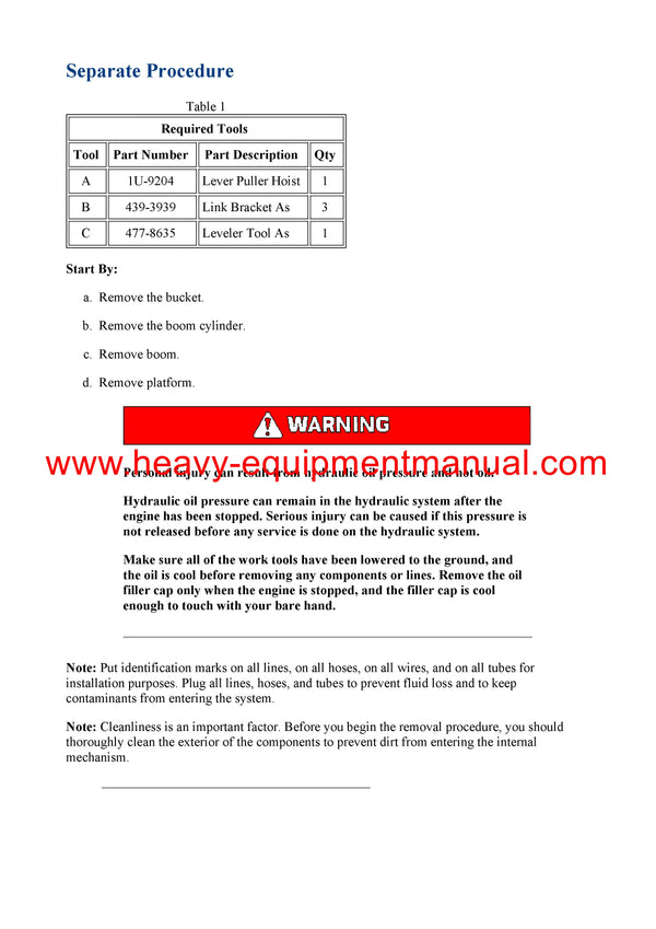 DOWNLOAD CATERPILLAR 305E MINI HYD EXCAVATOR SERVICE REPAIR MANUAL WDL