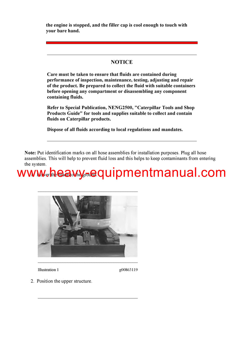 Caterpillar 305 MINI HYD EXCAVATOR Full Complete Service Repair Manual DGT