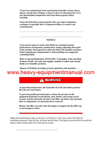 PDF Caterpillar 305 MINI HYD EXCAVATOR Service Repair Manual DSA