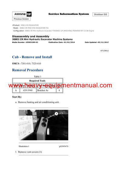 DOWNLOAD CATERPILLAR 308E2 CR MINI HYD EXCAVATOR FULL COMPLETE SERVICE REPAIR MANUAL FJX