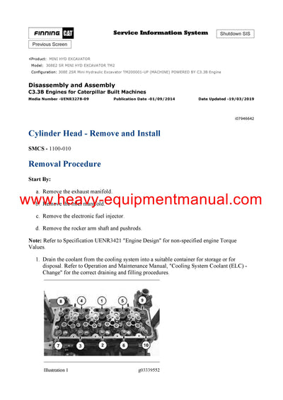 DOWNLOAD CATERPILLAR 308E2 SR MINI HYD EXCAVATOR SERVICE REPAIR MANUAL TM2