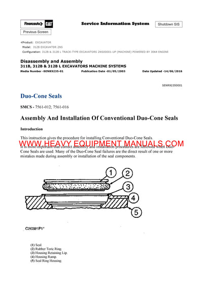 DOWNLOAD CATERPILLAR 312B EXCAVATOR SERVICE REPAIR MANUAL 2NSDOWNLOAD CATERPILLAR 312B EXCAVATOR SERVICE REPAIR MANUAL 2NS