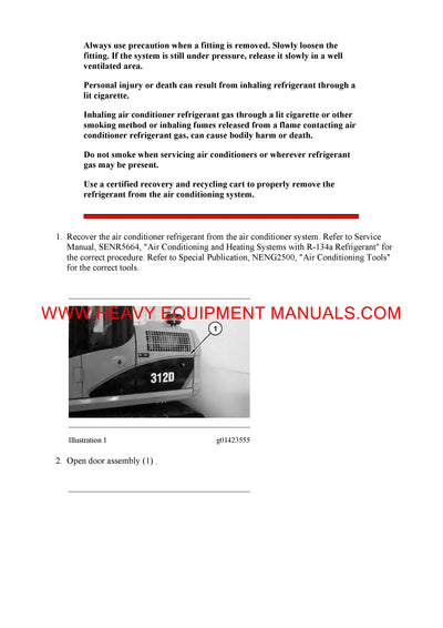 DOWNLOAD CATERPILLAR 312D EXCAVATOR SERVICE REPAIR MANUAL PHH