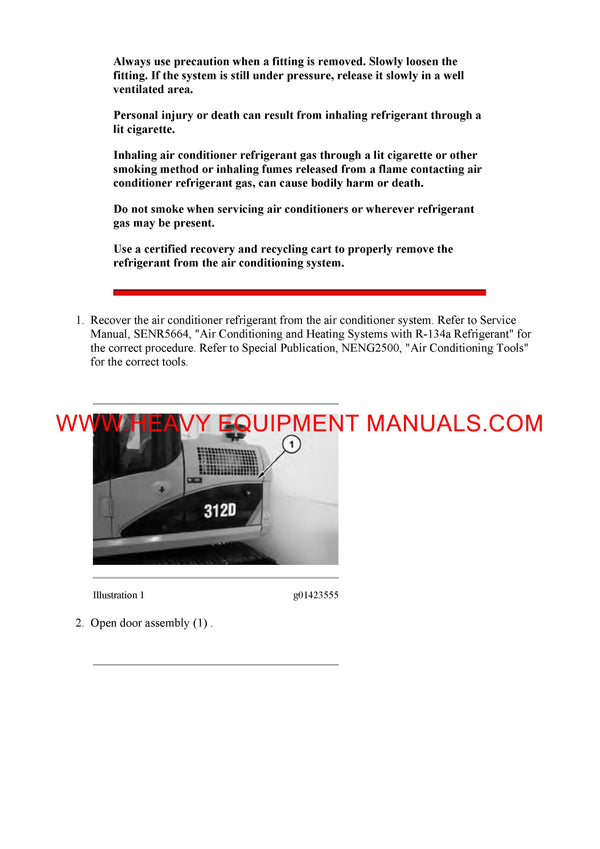 DOWNLOAD CATERPILLAR 312D EXCAVATOR SERVICE REPAIR MANUAL PHH