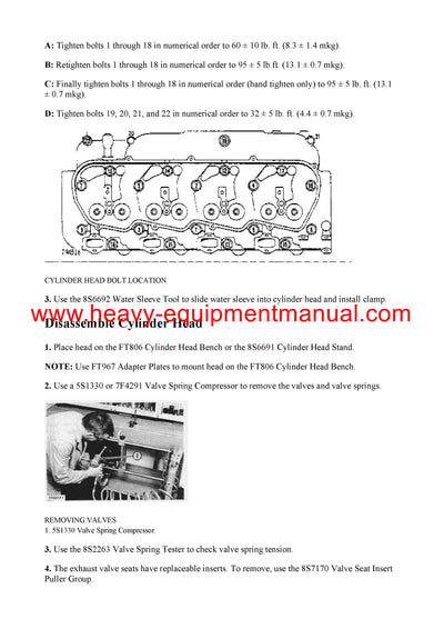 DOWNLOAD CATERPILLAR 3160 ENGINE - MACHINE SERVICE REPAIR MANUAL 98M