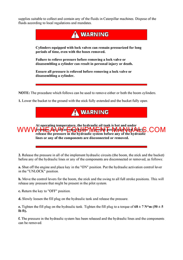 DOWNLOAD CATERPILLAR 320B L EXCAVATOR SERVICE REPAIR MANUAL 2WZ