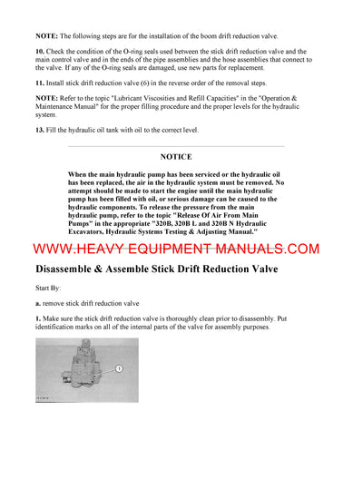 Caterpillar 320B L EXCAVATOR Full Complete Service Repair Manual AED