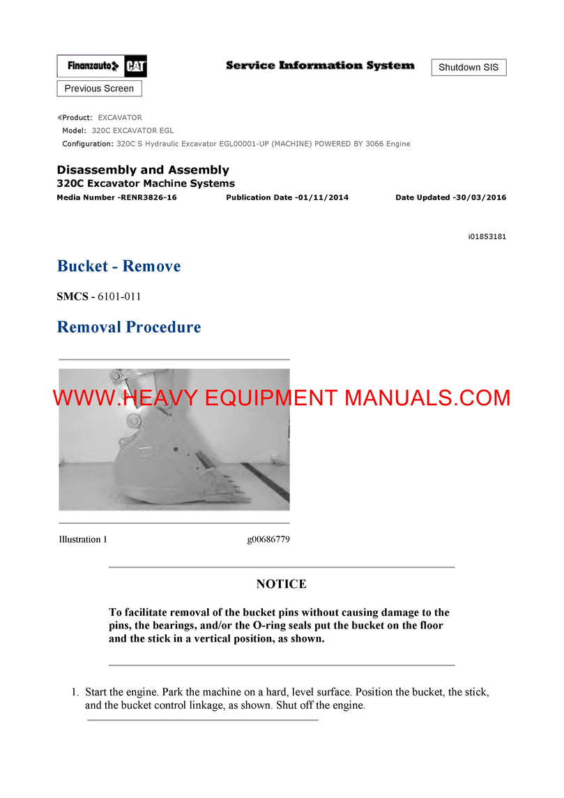 Caterpillar 320C EXCAVATOR Full Complete Service Repair Manual EGL