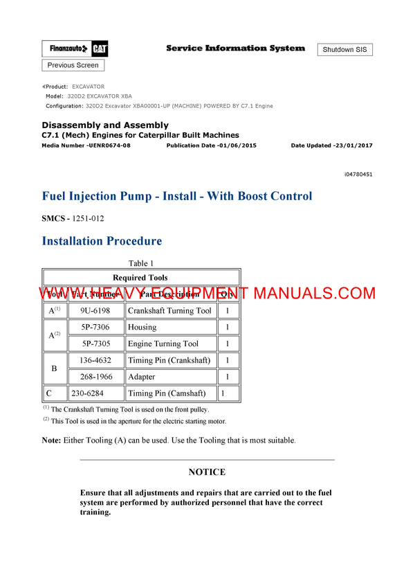 DOWNLOAD CATERPILLAR 320D2 EXCAVATOR SERVICE REPAIR MANUAL XBA