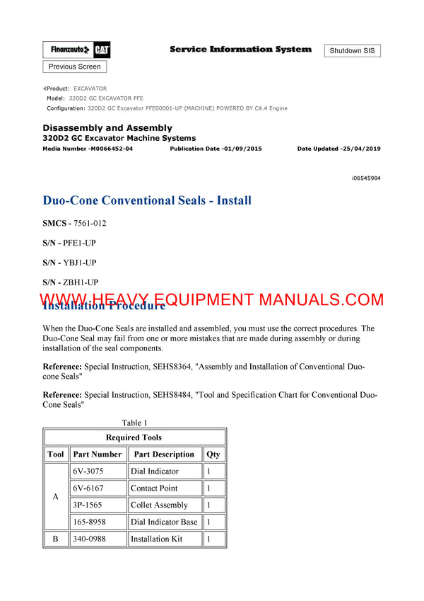 DOWNLOAD CATERPILLAR 320D2 GC EXCAVATOR SERVICE REPAIR MANUAL PFE
