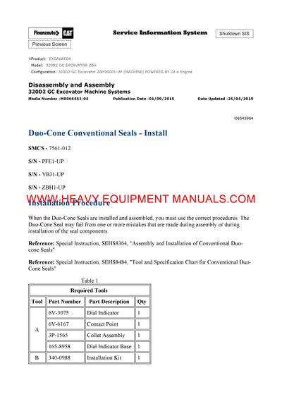 DOWNLOAD CATERPILLAR 320D2 GC EXCAVATOR SERVICE REPAIR MANUAL ZBH