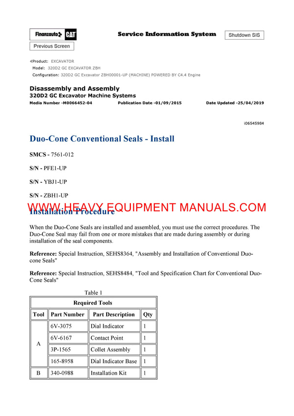 DOWNLOAD CATERPILLAR 320D2 GC EXCAVATOR SERVICE REPAIR MANUAL ZBH