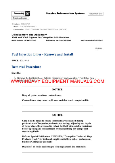 Caterpillar 321C EXCAVATOR Full Complete Service Repair Manual DAXCaterpillar 321C EXCAVATOR Full Complete Service Repair Manual DAX