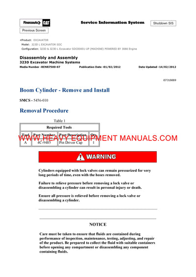 Caterpillar 323DL EXCAVATOR Full Complete Workshop Service Repair Manual SDCCaterpillar 323DL EXCAVATOR Full Complete Workshop Service Repair Manual SDC