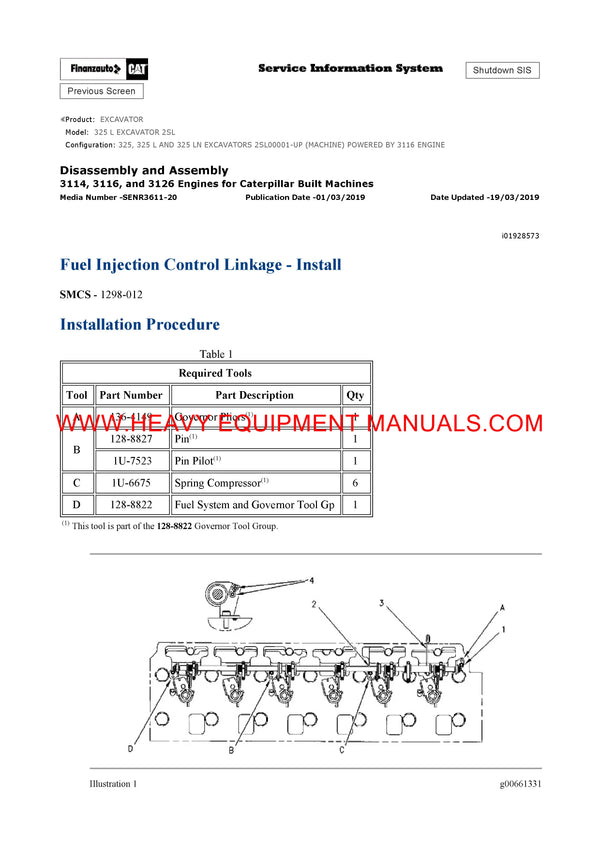 Caterpillar 325, 325 L AND 325 LN EXCAVATOR Full Complete Workshop Service Repair Manual 2SL00001-UP
