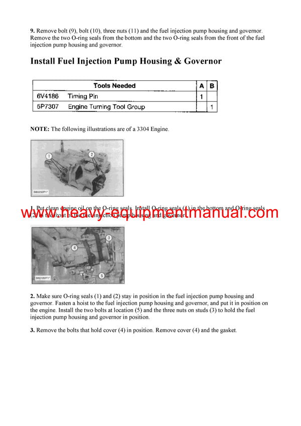 DOWNLOAD CATERPILLAR 3306B INDUSTRIAL ENGINE SERVICE REPAIR MANUAL 7JB