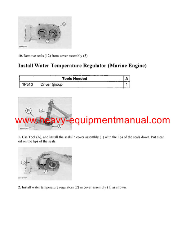 DOWNLOAD CATERPILLAR 3406C MARINE ENGINE SERVICE REPAIR MANUAL 1SS