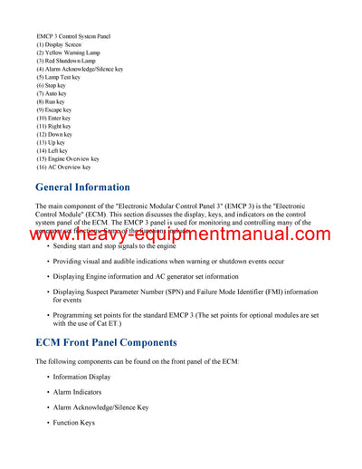 DOWNLOAD CATERPILLAR 3406E GENERATOR SET SERVICE REPAIR MANUAL 8AZ