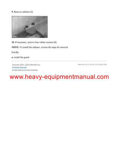 DOWNLOAD CATERPILLAR 3408C GENERATOR SET SERVICE REPAIR MANUAL TAM