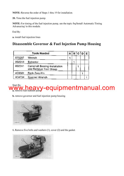 DOWNLOAD CATERPILLAR 3408C INDUSTRIAL ENGINE SERVICE REPAIR MANUAL 9XM