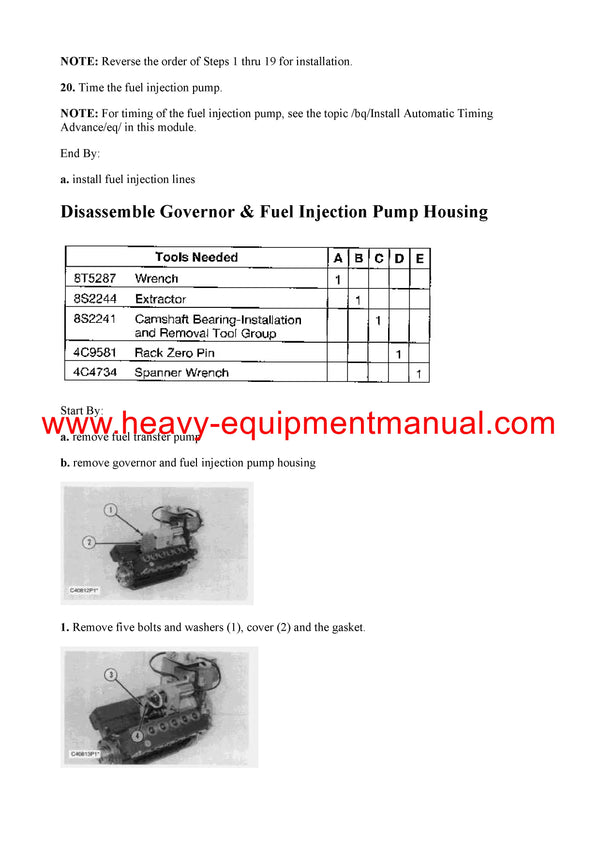 DOWNLOAD CATERPILLAR 3408C INDUSTRIAL ENGINE SERVICE REPAIR MANUAL 9XM