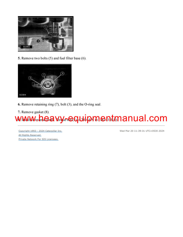 DOWNLOAD CATERPILLAR 3412C GENERATOR SET SERVICE REPAIR MANUAL RTY