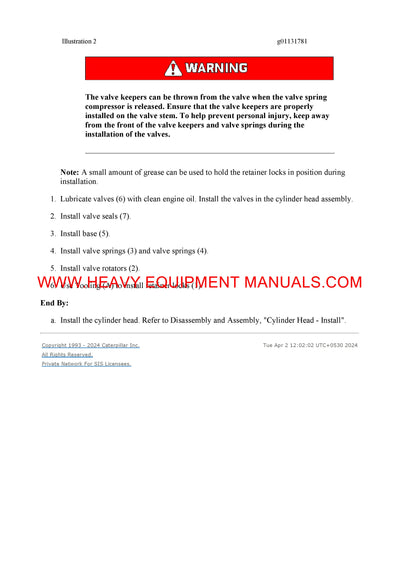DOWNLOAD CATERPILLAR 349D2 EXCAVATOR SERVICE REPAIR MANUAL WEC