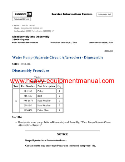 DOWNLOAD CATERPILLAR 3508B MARINE ENGINE SERVICE REPAIR MANUAL S2E