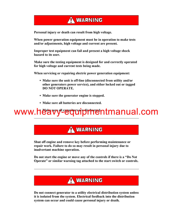DOWNLOAD CATERPILLAR 3508C GENERATOR SET SERVICE REPAIR MANUAL PTK