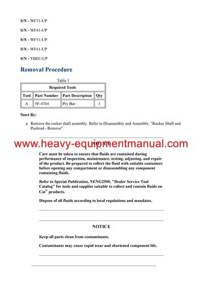 DOWNLOAD CATERPILLAR 3508C LOCOMOTIVE ENGINE SERVICE REPAIR MANUAL F1X