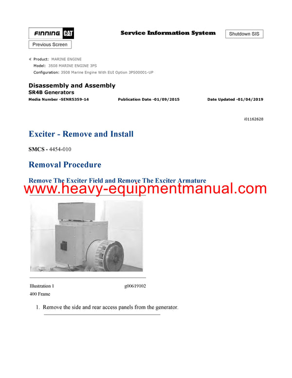 DOWNLOAD CATERPILLAR 3508 MARINE ENGINE SERVICE REPAIR MANUAL 3PS