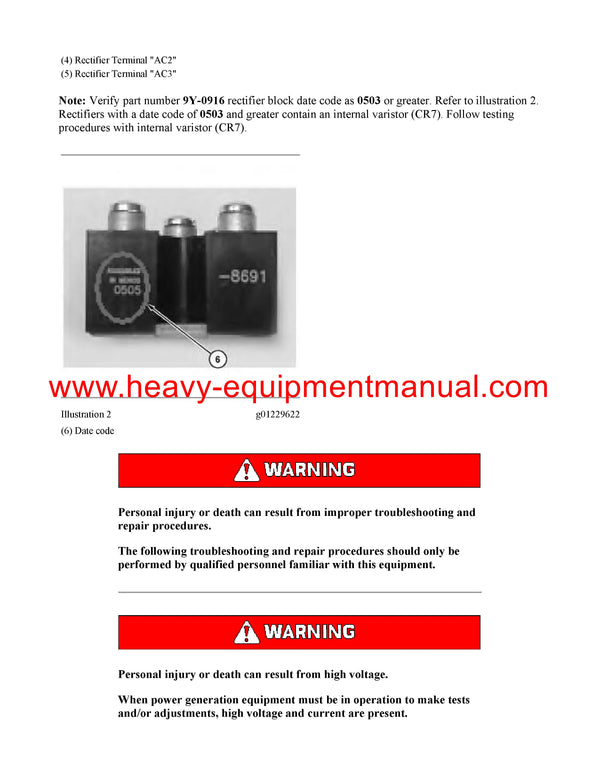 DOWNLOAD CATERPILLAR 3512B GENERATOR SET SERVICE REPAIR MANUAL BLF