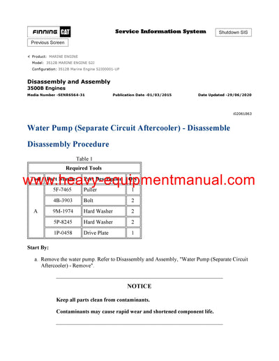 DOWNLOAD CATERPILLAR 3512B MARINE ENGINE SERVICE REPAIR MANUAL S2J