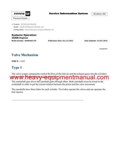 DOWNLOAD CATERPILLAR 3512B PETROLEUM ENGINE SERVICE REPAIR MANUAL LN4