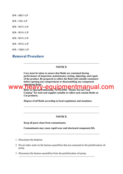DOWNLOAD CATERPILLAR 3512C INDUSTRIAL ENGINE SERVICE REPAIR MANUAL SRF